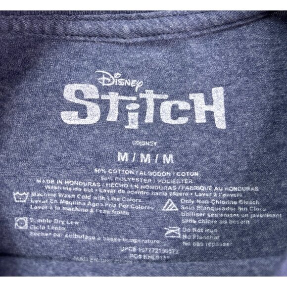 Disney Stitch Graphic Tee T-Shirt Womens Size M Please Don't Make Me Do Stuff - Picture 4 of 5